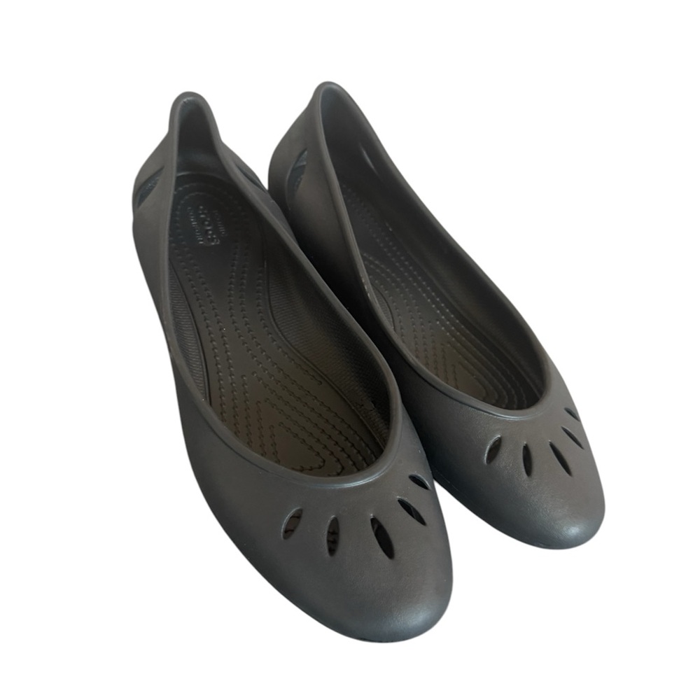 Crocs Kadee Ballet Flats Shoes Women’s 8 Black Slip On Closed Toe